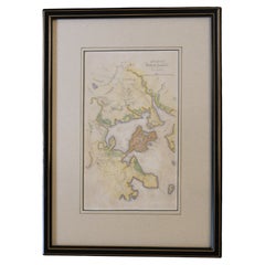 Antique c. 1850 Print of Map of Boston With Its Environs, 1775-76
