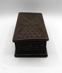 c. 1860-80 Gothic Revival Carved Box