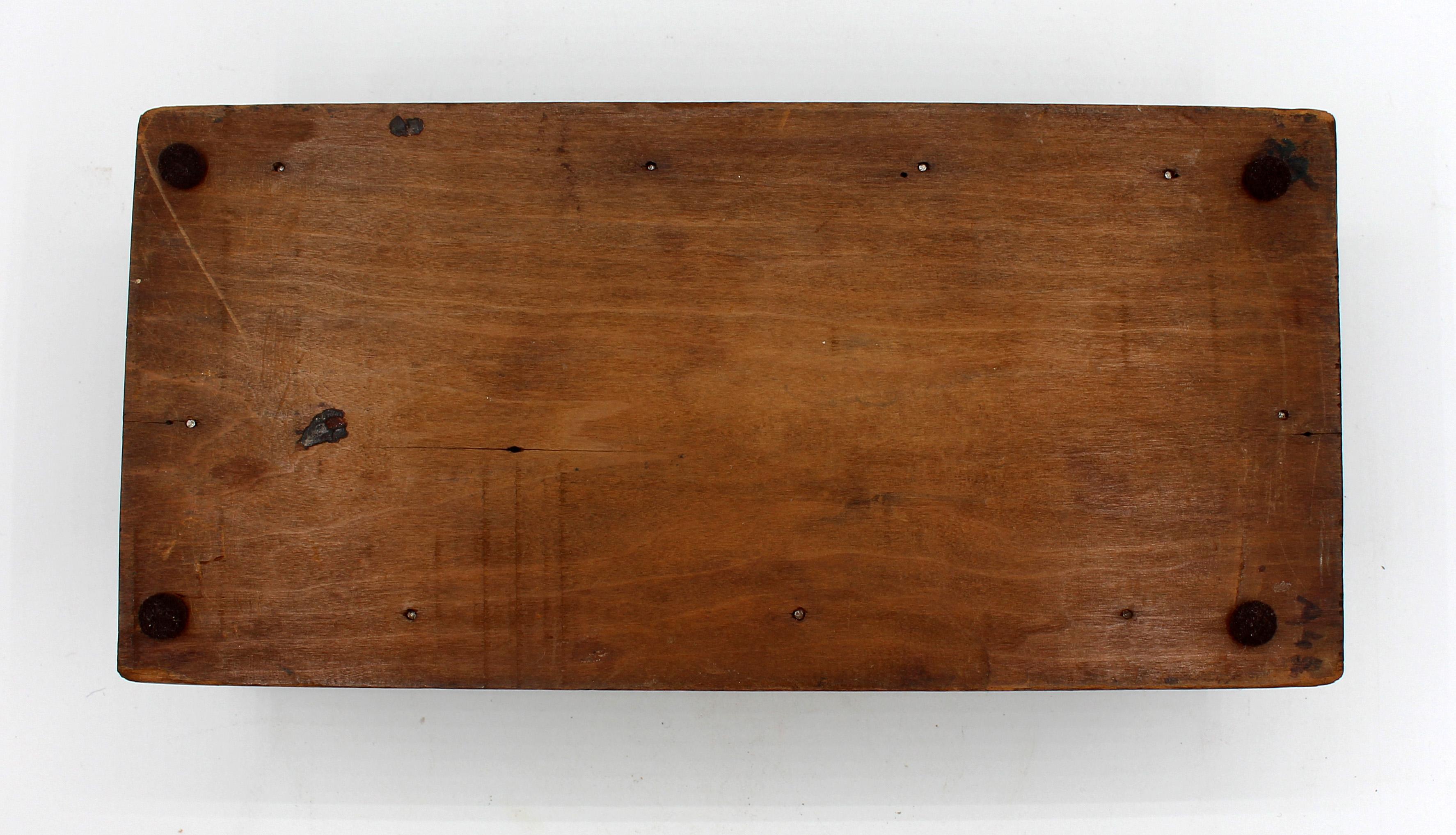 19th Century c. 1860-80 Gothic Revival Carved Box