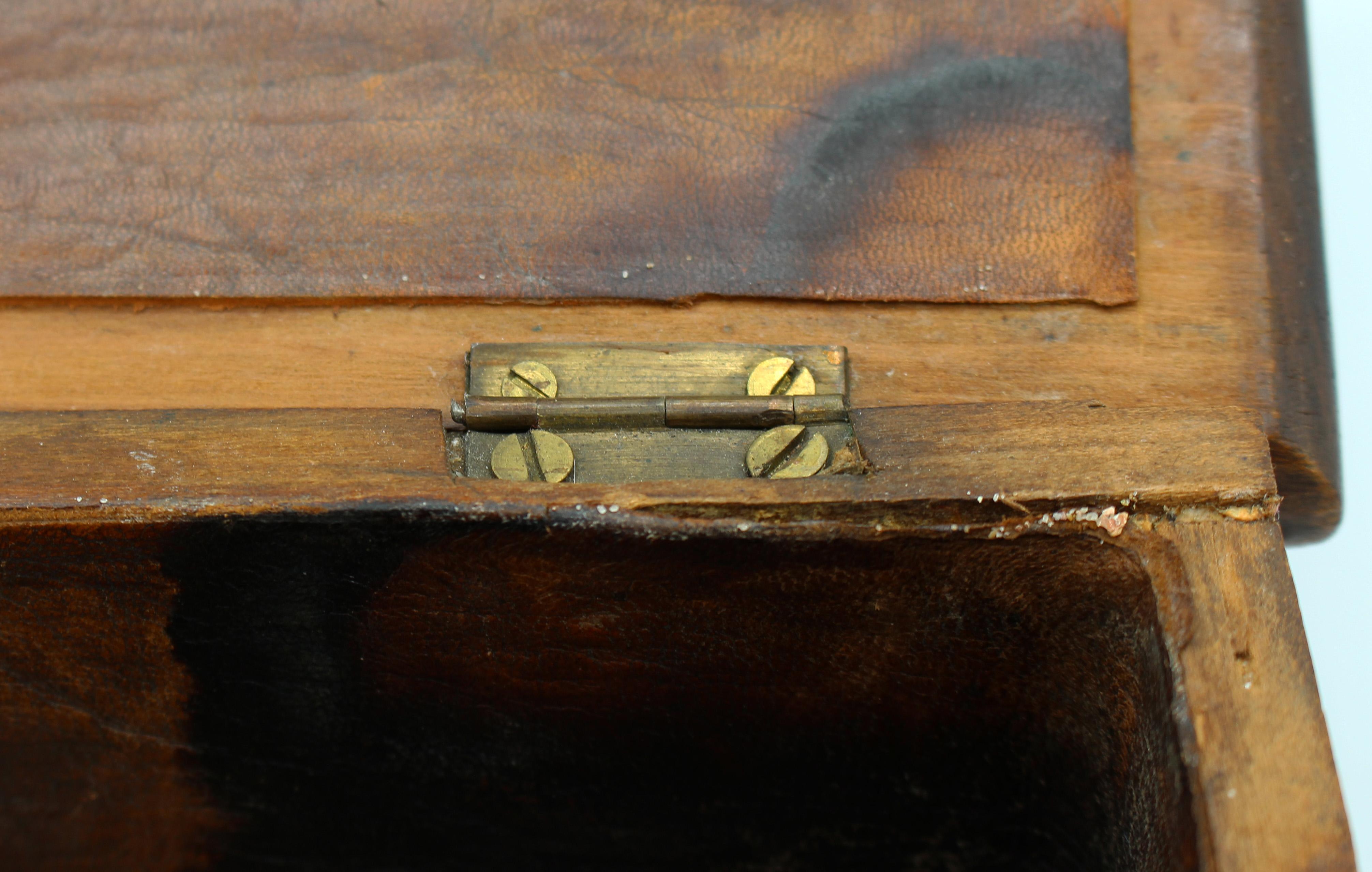 c. 1860-80 Gothic Revival Carved Box 1