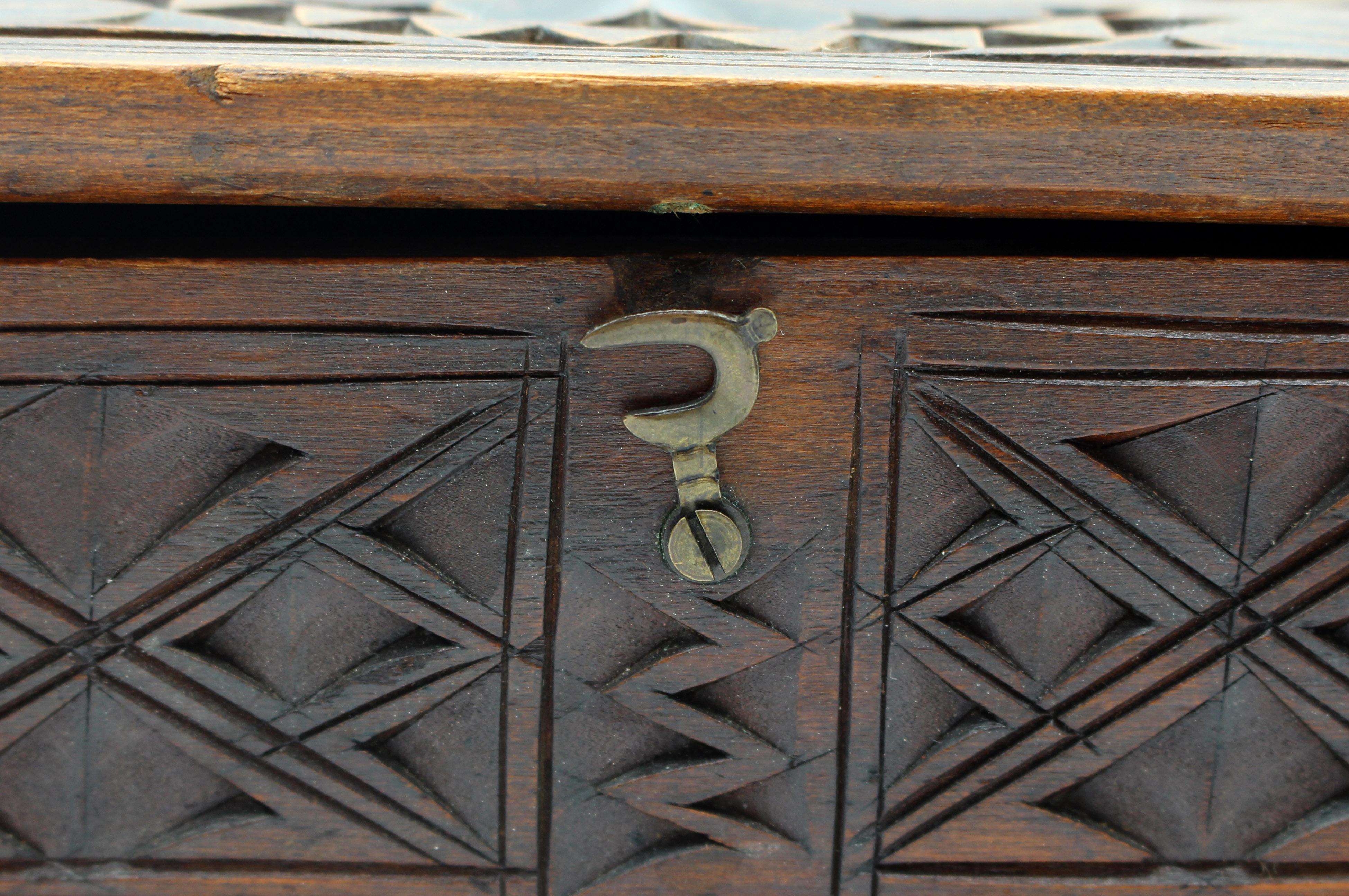 c. 1860-80 Gothic Revival Carved Box 2