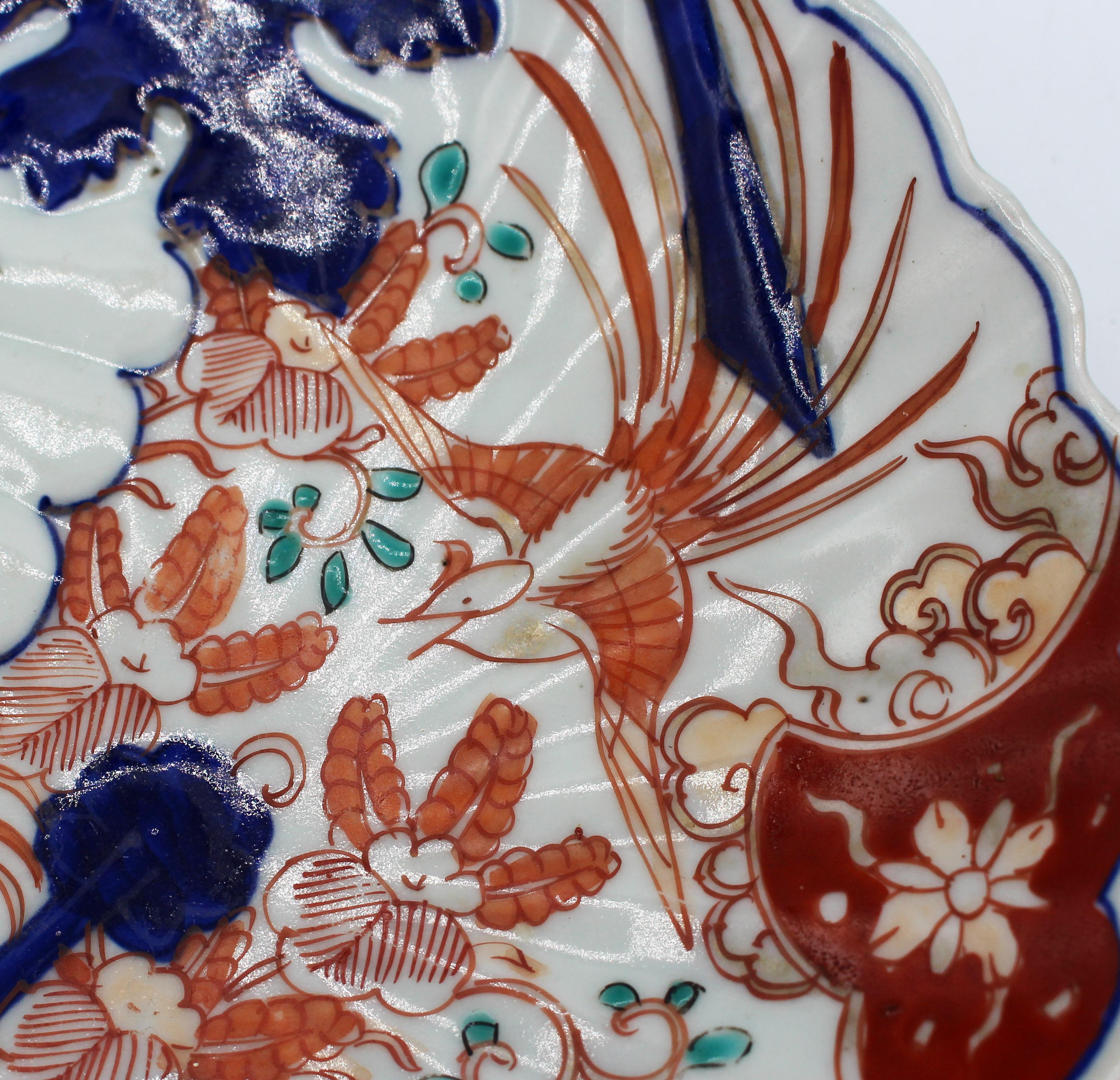 c. 1860-80 Plato oval japonés de Imari en Bueno estado para la venta en Chapel Hill, NC