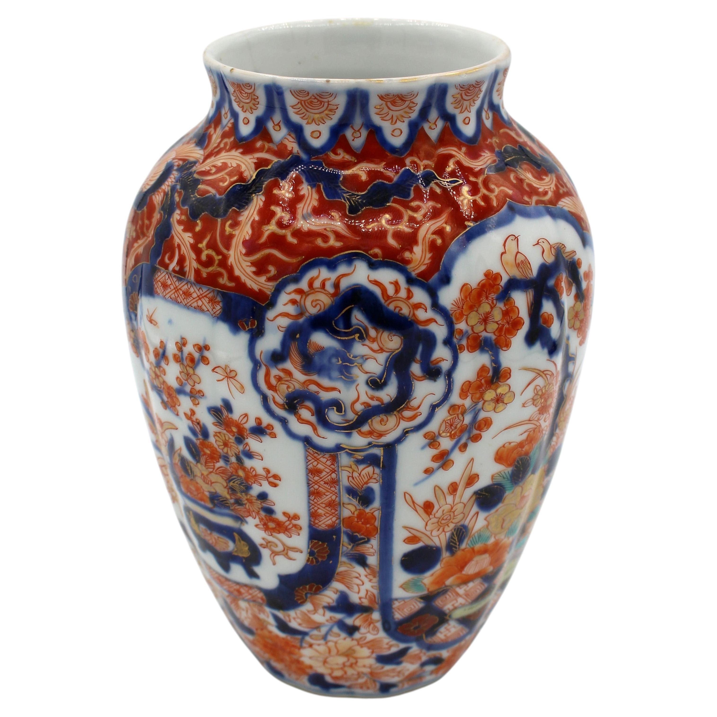 c. 1860-80 Vaso Imari giapponese del periodo Meiji