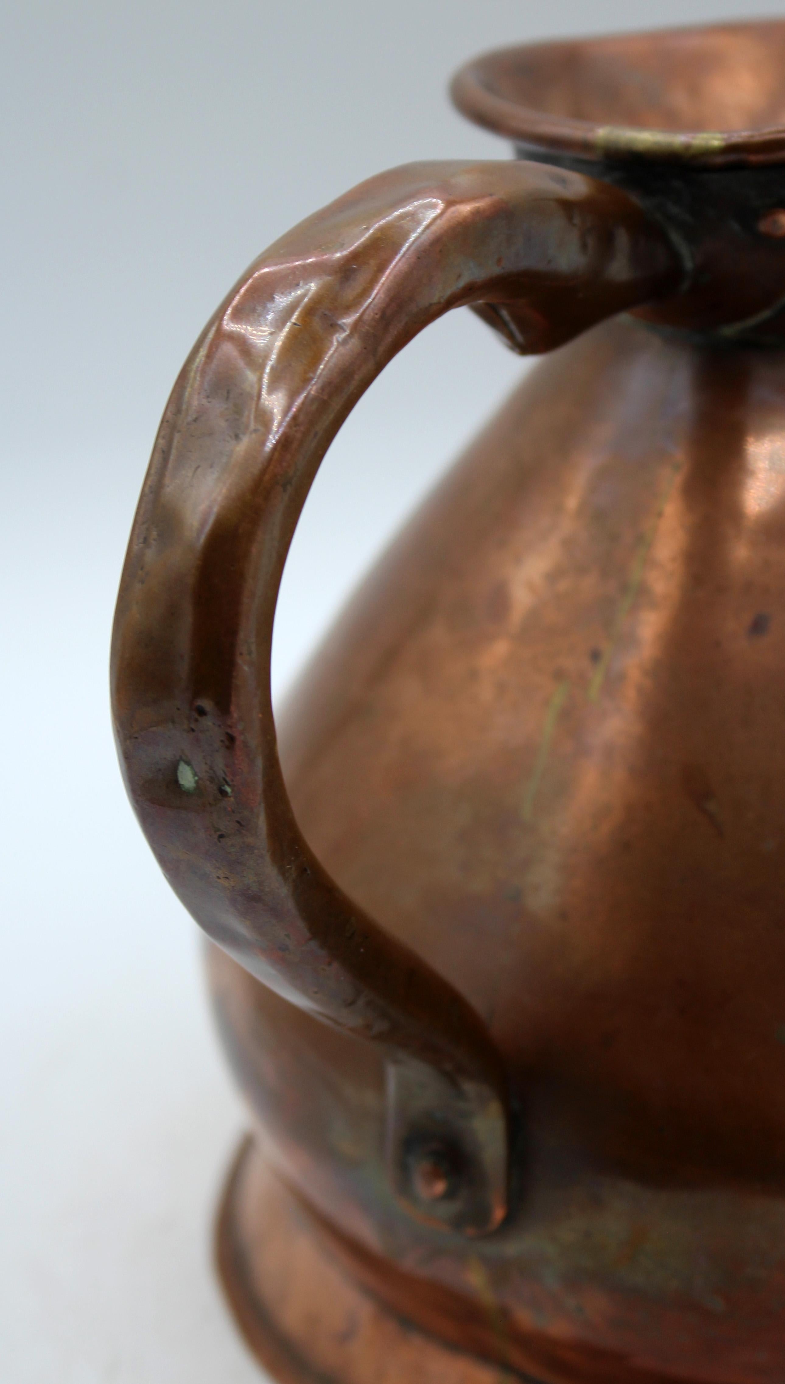 Victorian C. 1860 English Half-Gallon Copper Haystack Measure For Sale