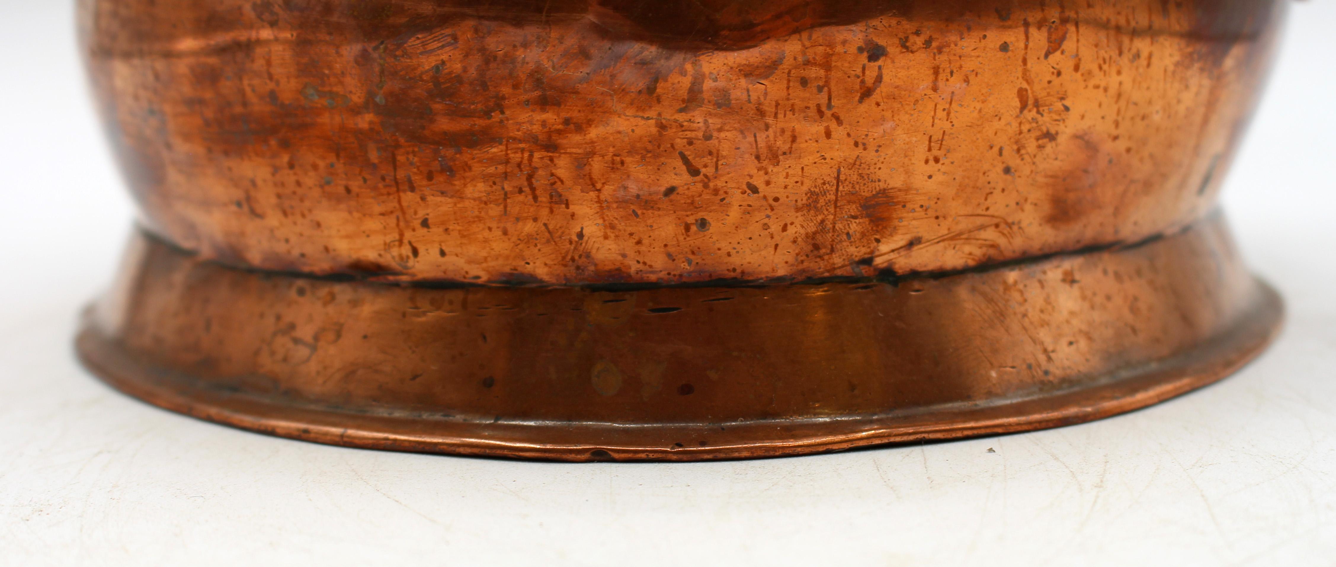 19th Century C. 1860 English Half-Gallon Copper Haystack Measure For Sale