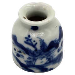 c. 1860 Qing Dynasty Chinese Jar Form Brush Washer