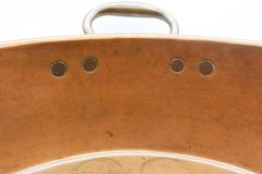 C. 1860s London Benham & Froud Copper Double-Handled Jelly Pan