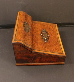 c. 1865 French Napoleon III Table Top Writing Desk Box