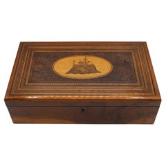 C. 1870 English "Trinity House" Sewing Work Box