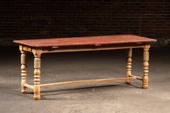 c. 1870 Painted Pine Harvest Table