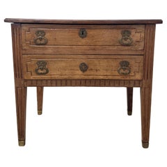 C. Arcón de madera de nogal de 1870 Antique French Directoire
