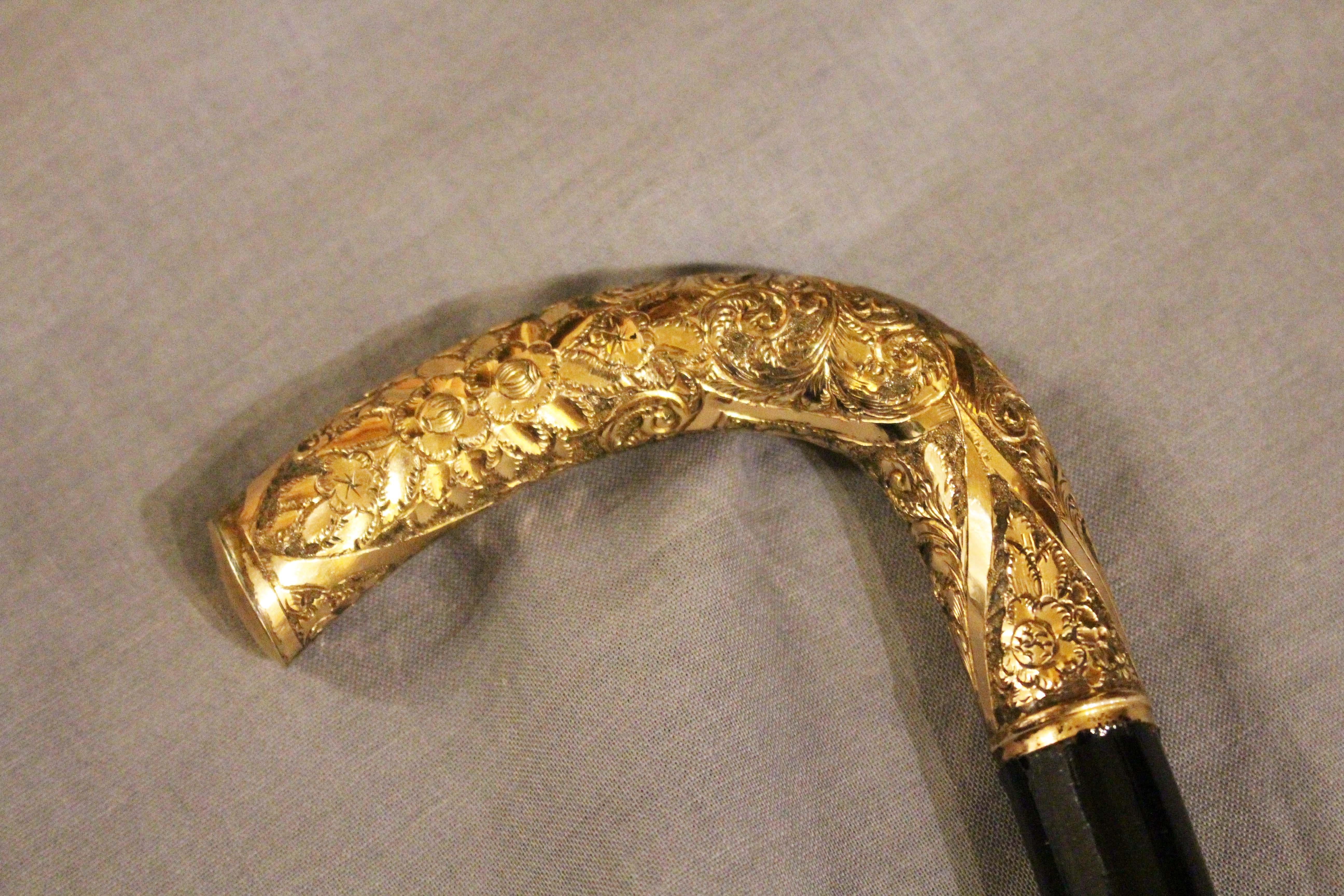 Late 19th Century C. 1870s English Victorian Ladies Walking Stick For Sale