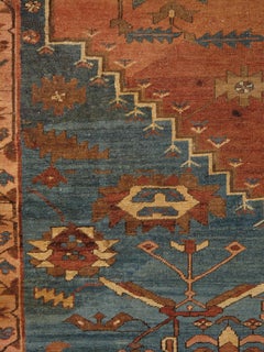 C. 1875 Persian Bakshaish Carpet 9'6" x 14'8" Antique Northwest Iran Tribal Rug