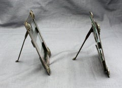 c. 1880-1920 Pair of Silver & Silver on Copper Picture Frames