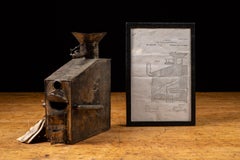 c. 1880 Ore Furnace Patent Model with Patent Documents by James Bujac