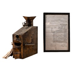 c. 1880 Ore Furnace Patent Model with Patent Documents by James Bujac