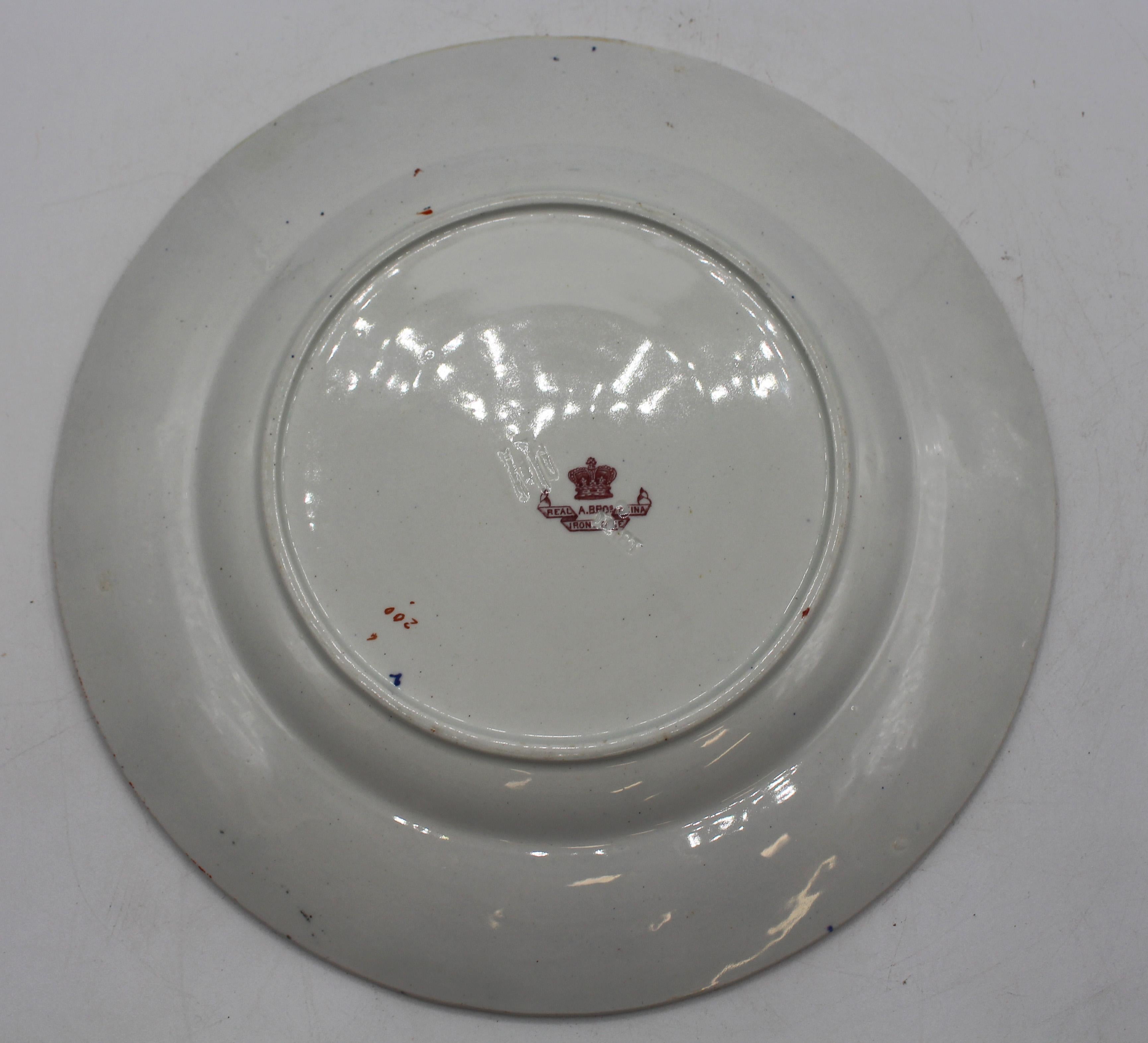 C. 1880 Set of 4 Highly Decorative Mason's/Ashworth Ironstone Plates Bon état - En vente à Chapel Hill, NC