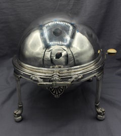 c. 1880s Egyptian Revival English Revolving Hunt Tureen