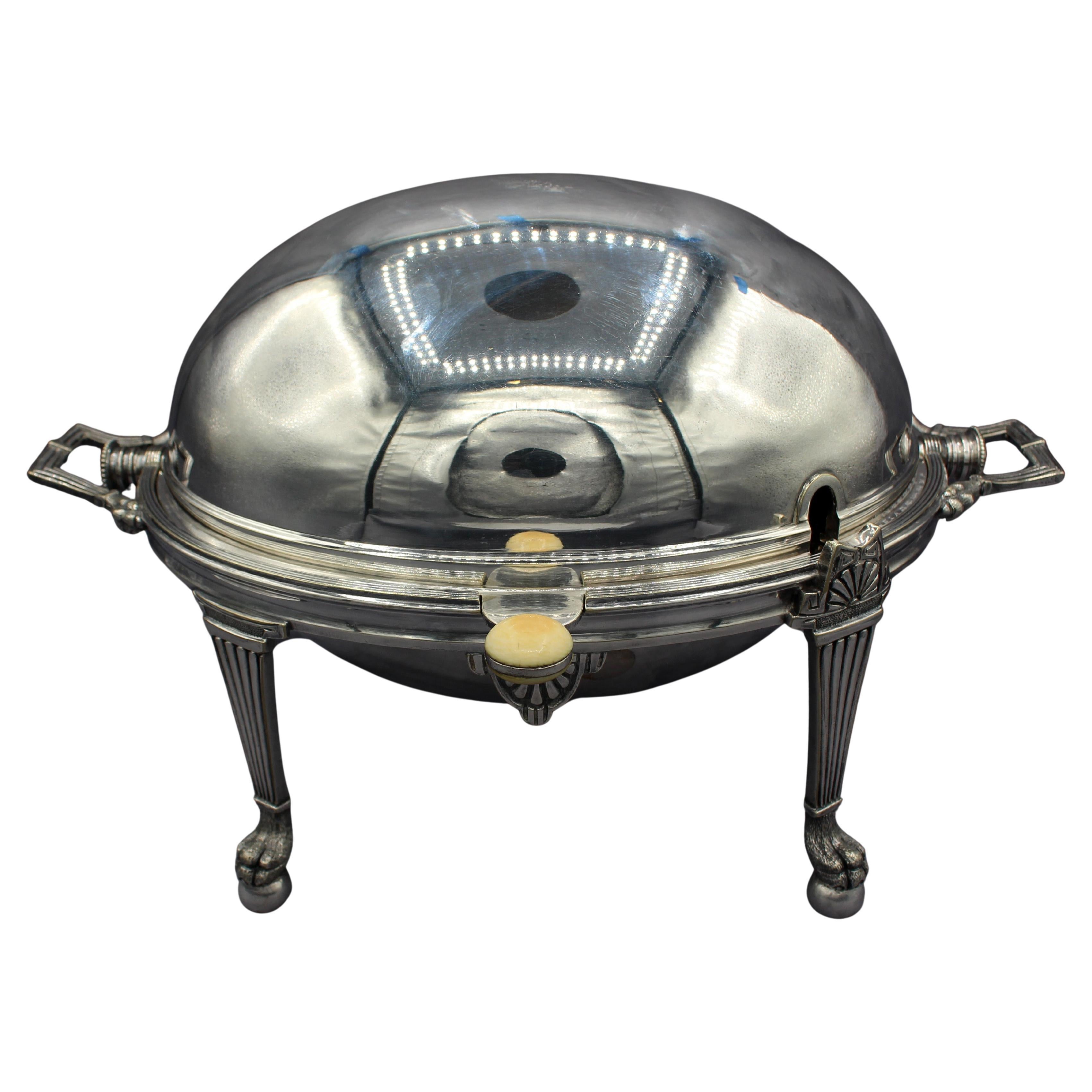 c. 1880s Egyptian Revival English Revolving Hunt Tureen