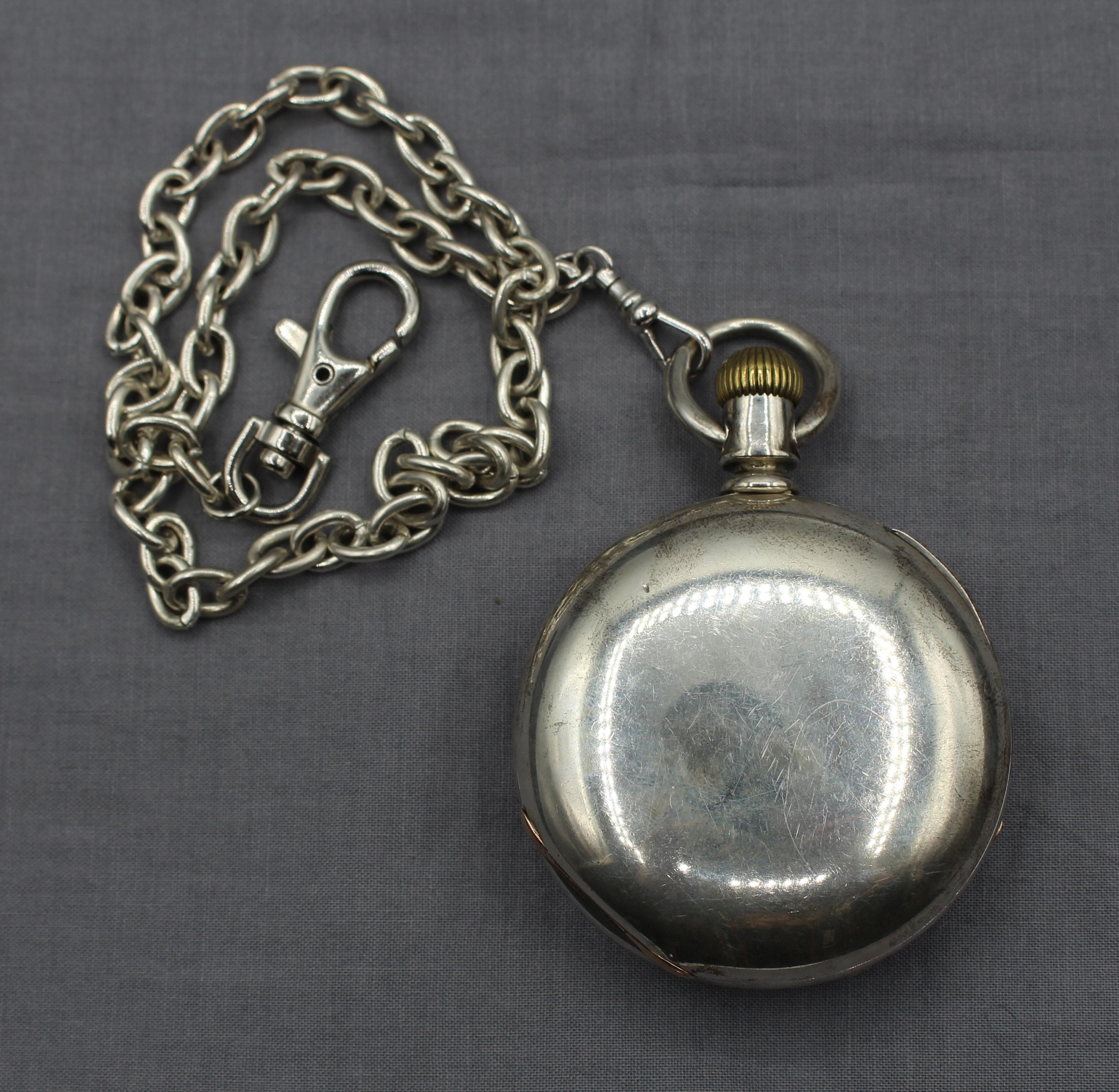 Victorian c. 1886 Coin Silver Pocket Watch by American Watch Co.