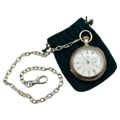 Used c. 1886 Coin Silver Pocket Watch by American Watch Co.