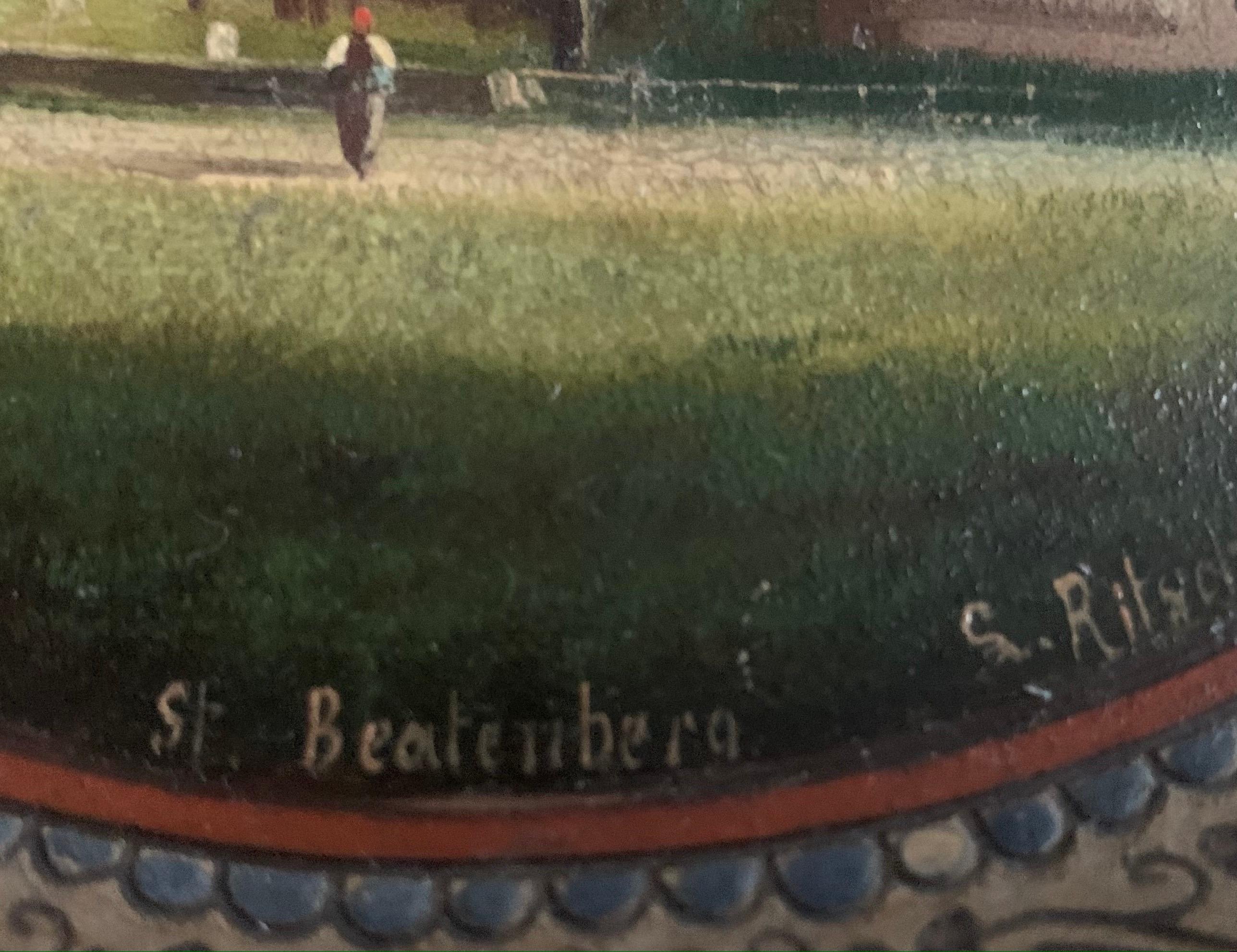 19th Century C. 1890 Thoune Swiss Plate by Louis Ritschard St.Beatenburg