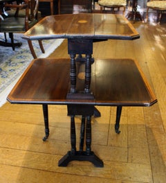 c. 1900 Edwardian Period 2-Tier Sutherland Table