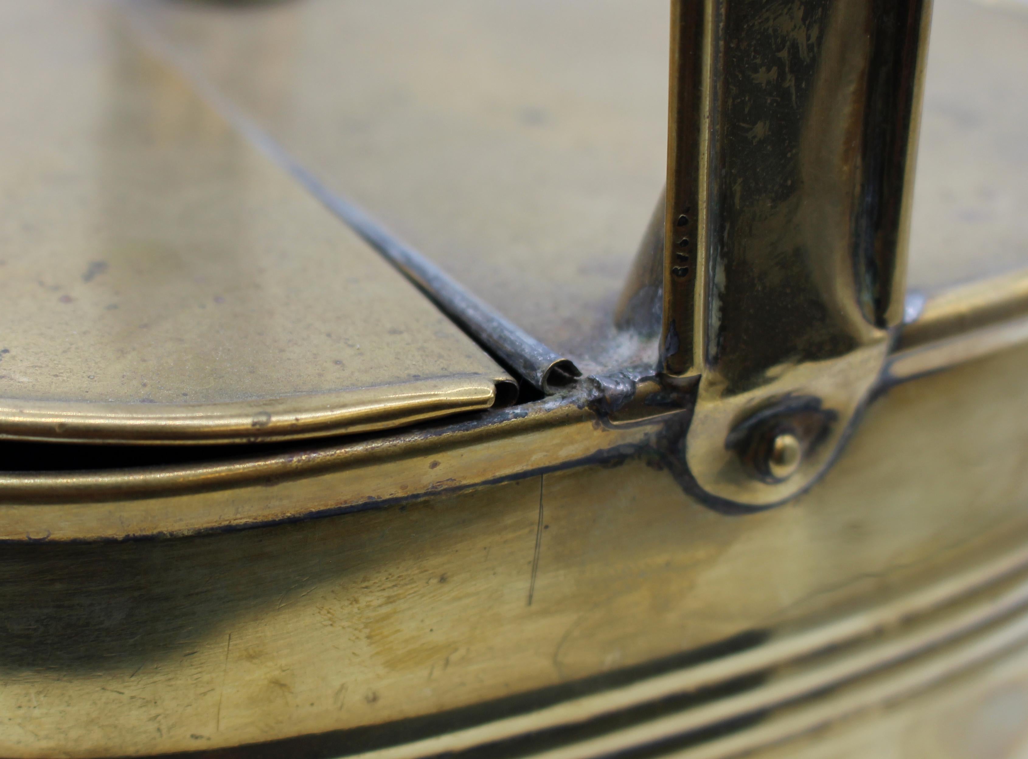 C. 1900 English Brass Watering Can by Williams & Son For Sale 1
