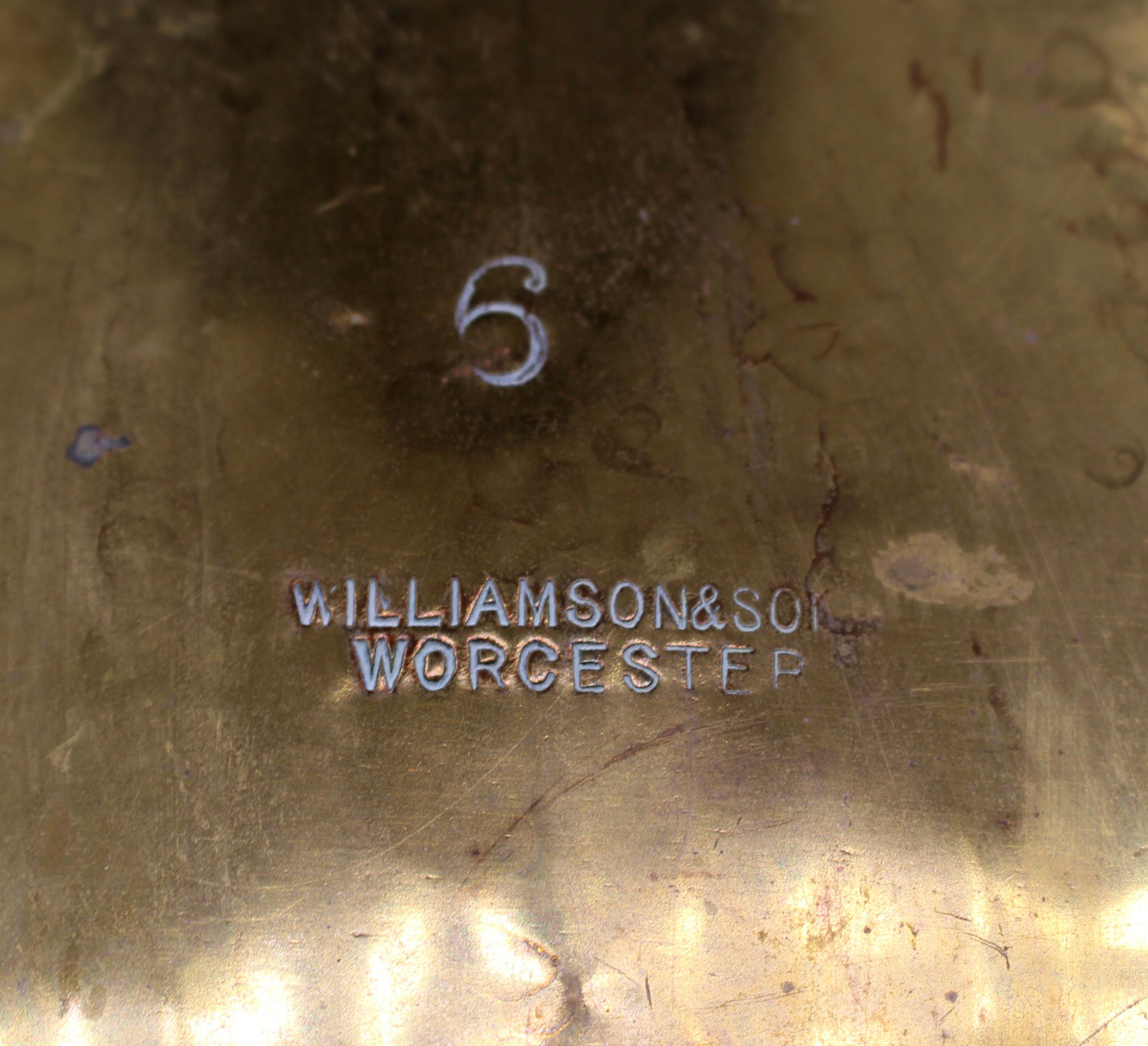 C. 1900 English Brass Watering Can by Williams & Son For Sale 2