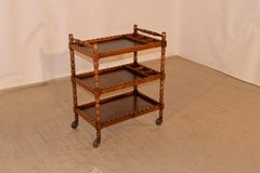C. 1900 English Oak Drinks Cart