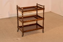 C. 1900 English Oak Drinks Cart