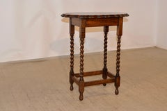 C. 1900 English Oak Oval Side Table