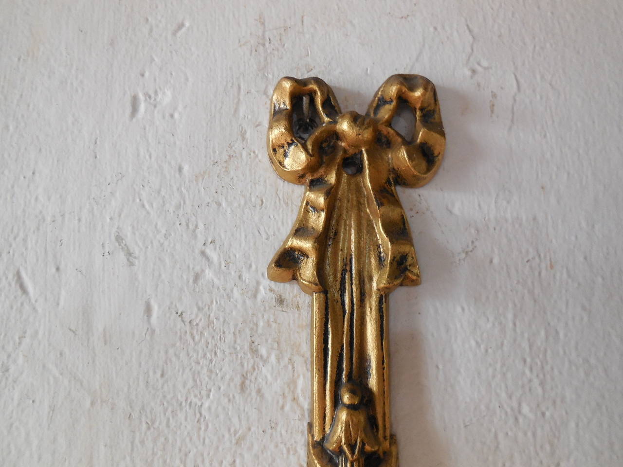 gold bow sconce