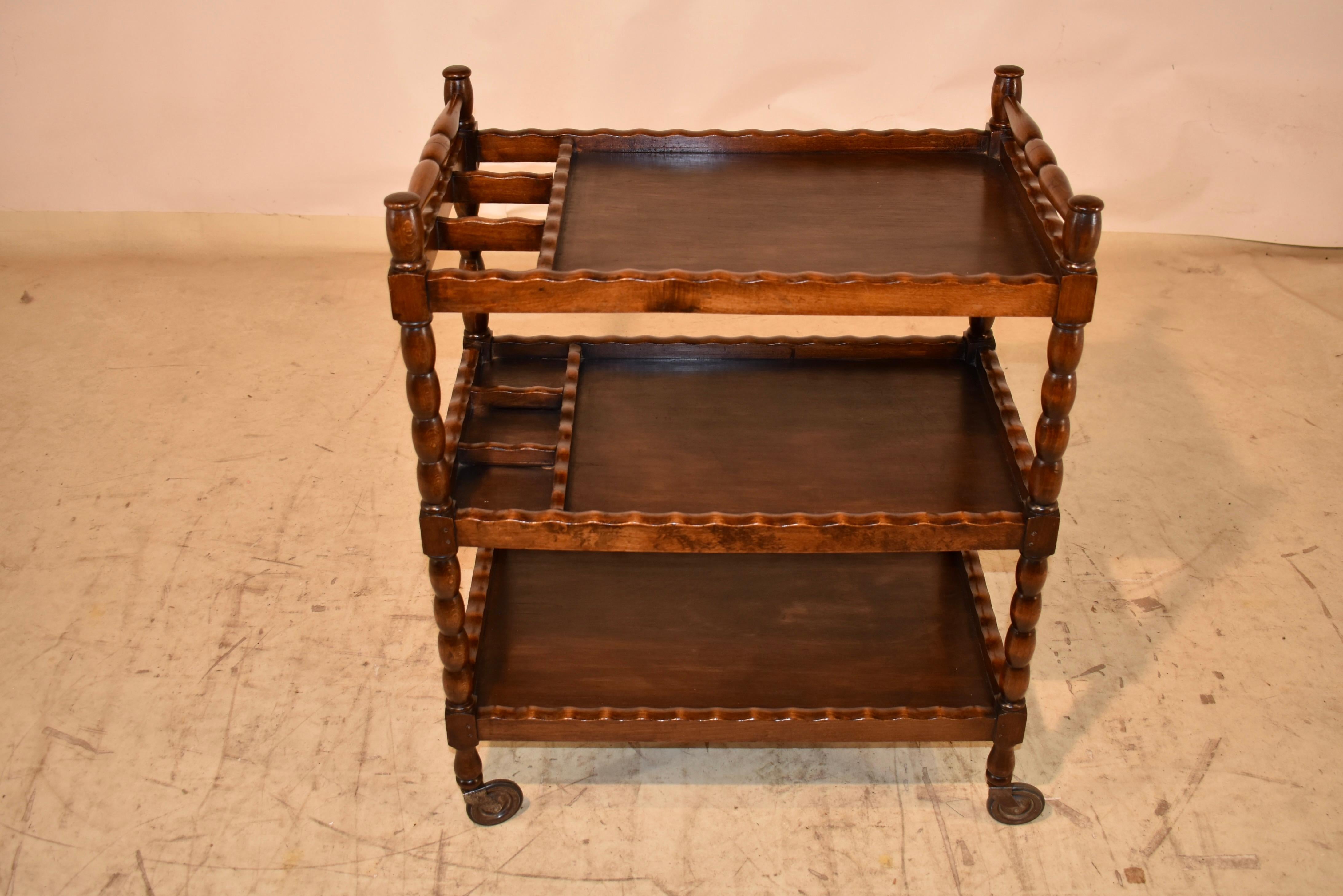 Début du 20ème siècle C. 1900 Chariot de bar en Oak Oak français en vente