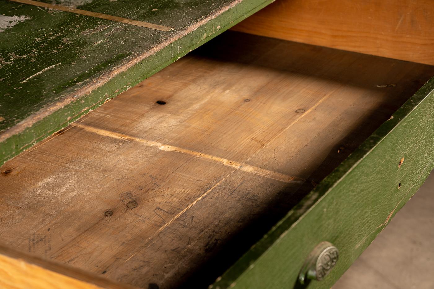 c. 1900 Industrial Foundry Flat File Counter For Sale 1