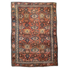 C. 1900 Nomadic Halvai Bidjar Hand-knotted Mint Condition Rug 7.8 x 10.9