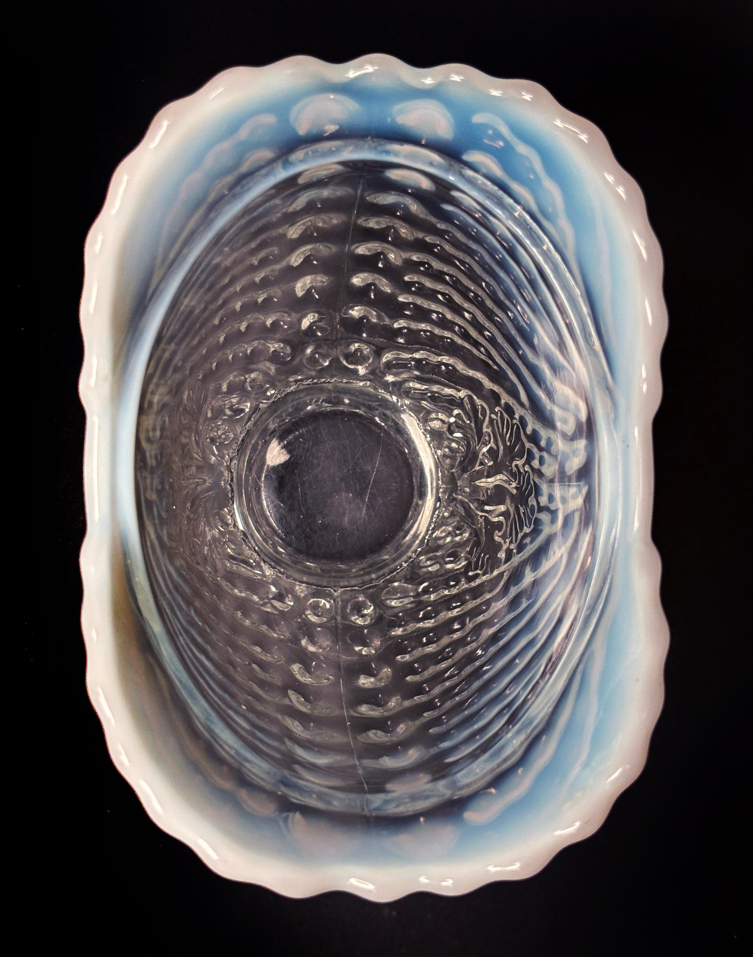 Opalisierende Nautilus-Zuckerschale von Northwood, um 1900 im Angebot 8