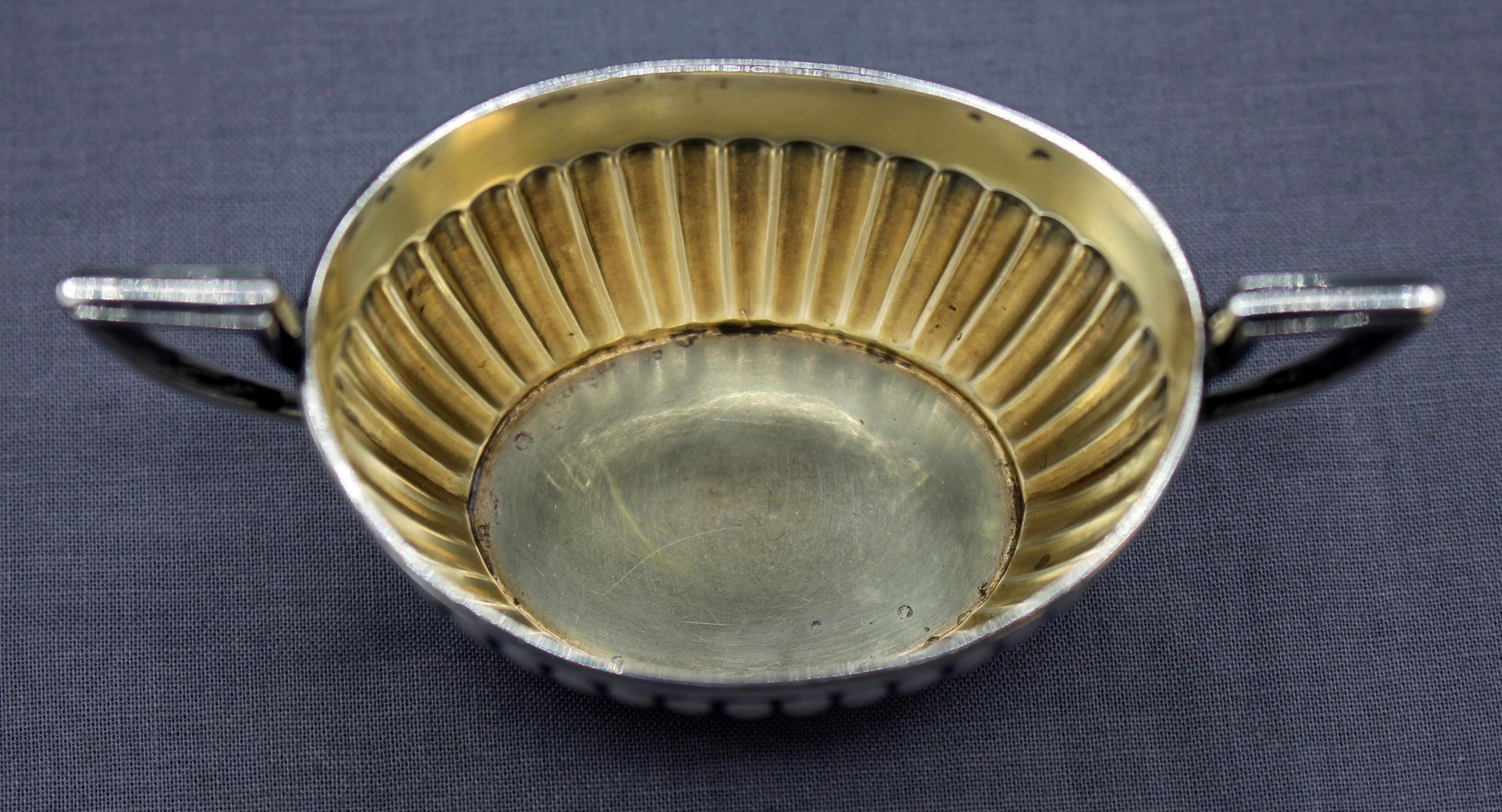 c. 1900 Pareja de sales maestras de plata de ley de Whiting Estadounidense