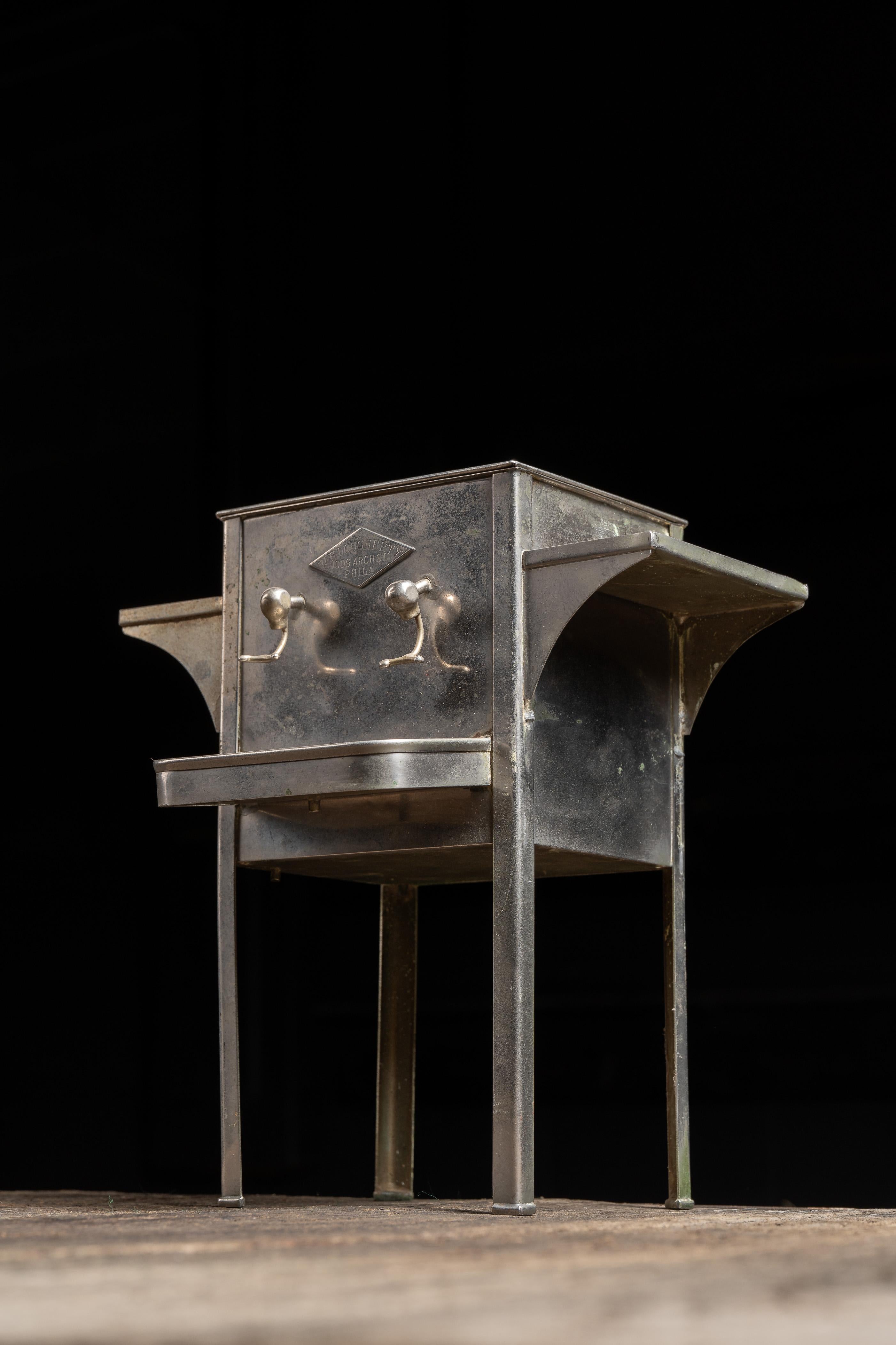 American c. 1900 Salesman Sample Stainless Cooling Machine by WF Dougherty For Sale