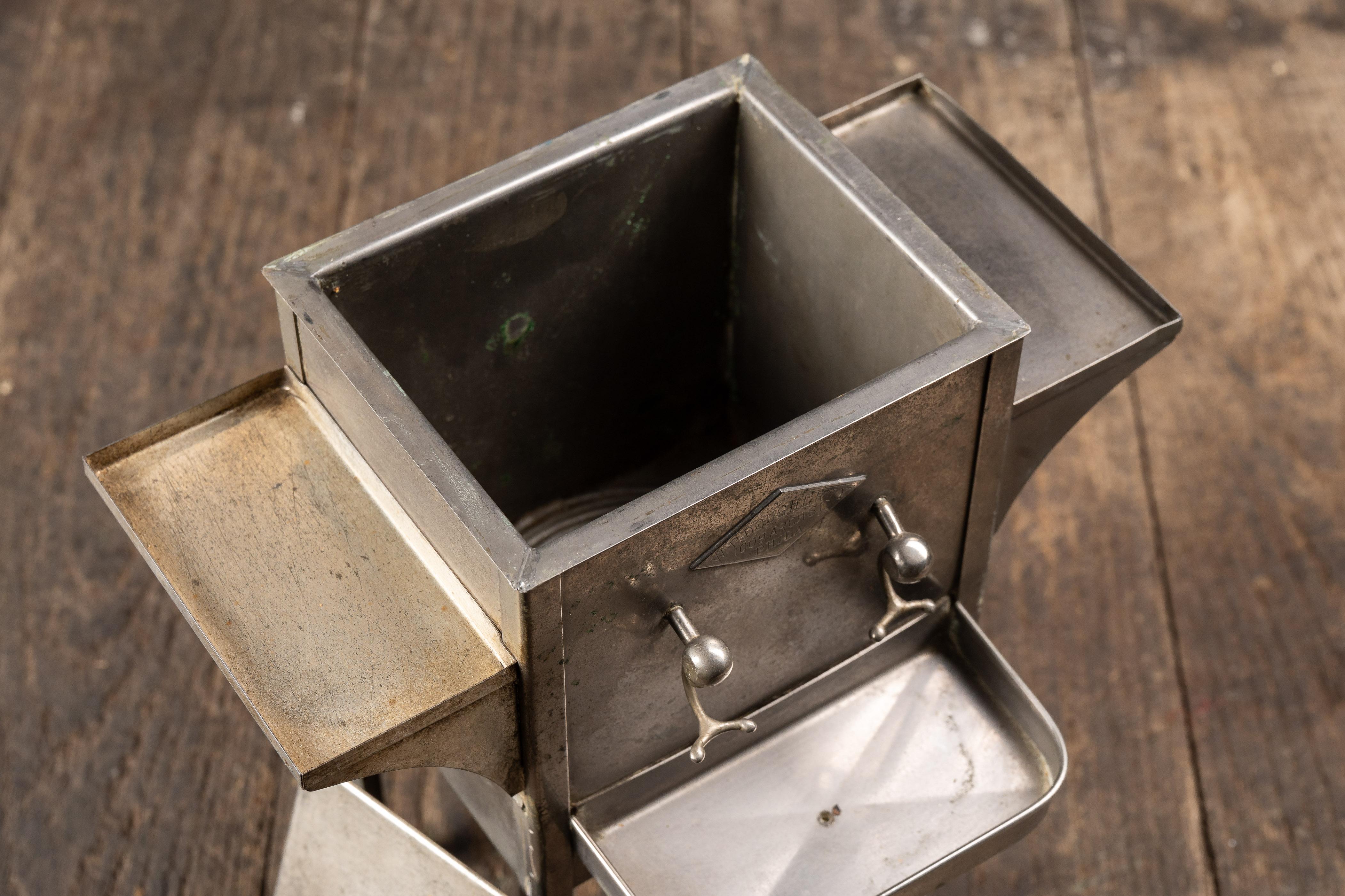 Stainless Steel c. 1900 Salesman Sample Stainless Cooling Machine by WF Dougherty For Sale