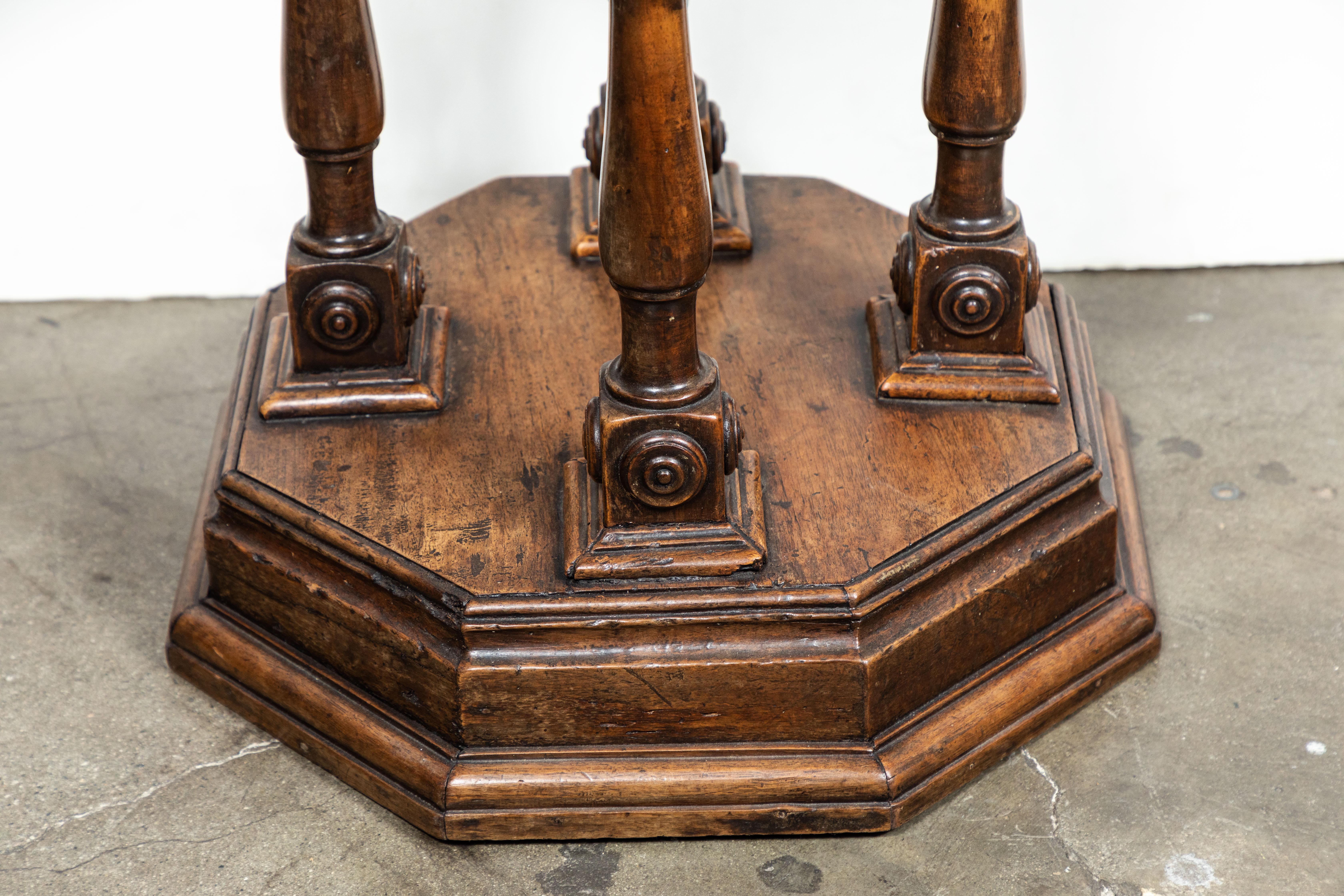 Early 20th Century Tuscan, Octagonal Side Table, circa 1900