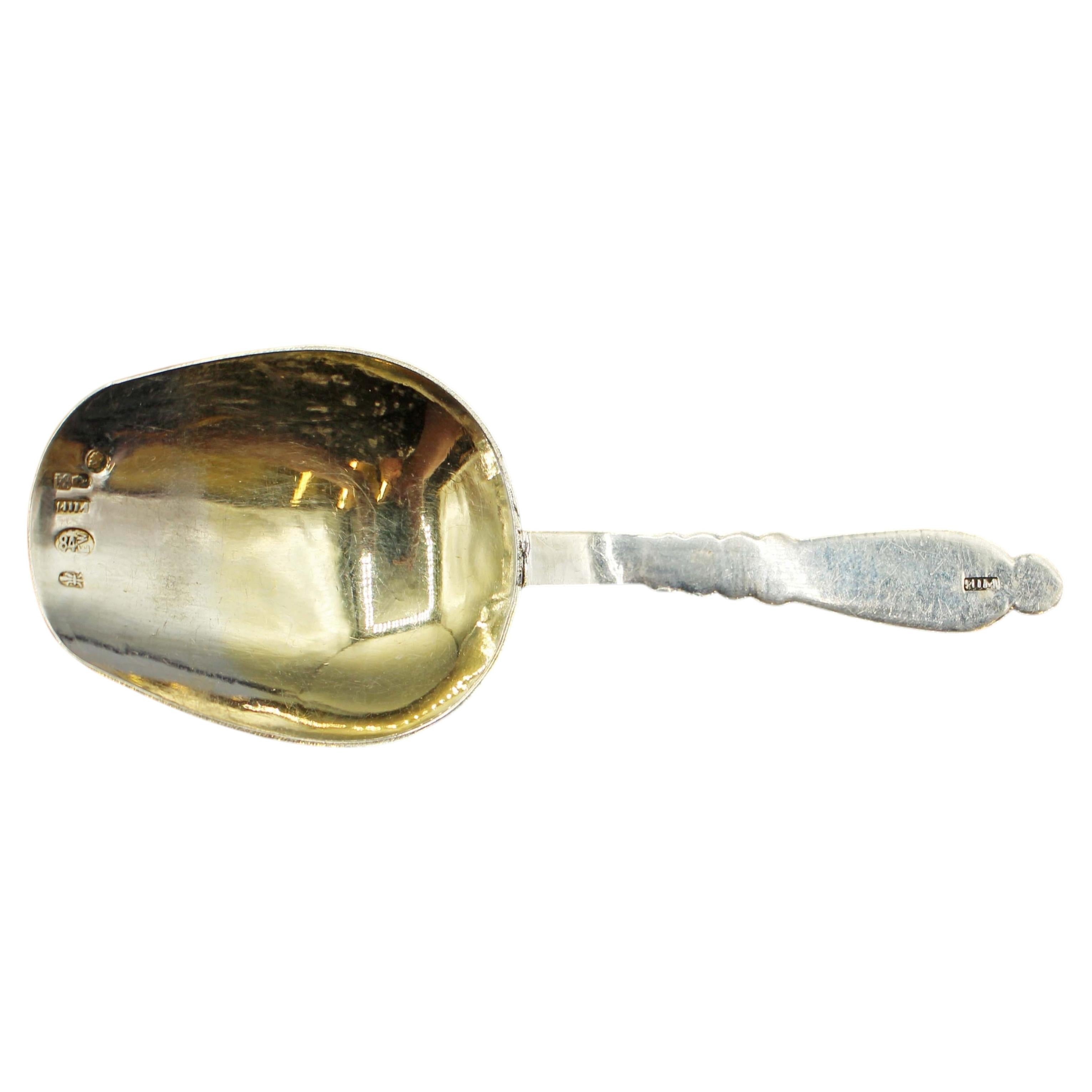 Vers 1908-1917. Cuillère pour boîte à thé russe de 84 zolotniks, par Sergey Shishkin en vente