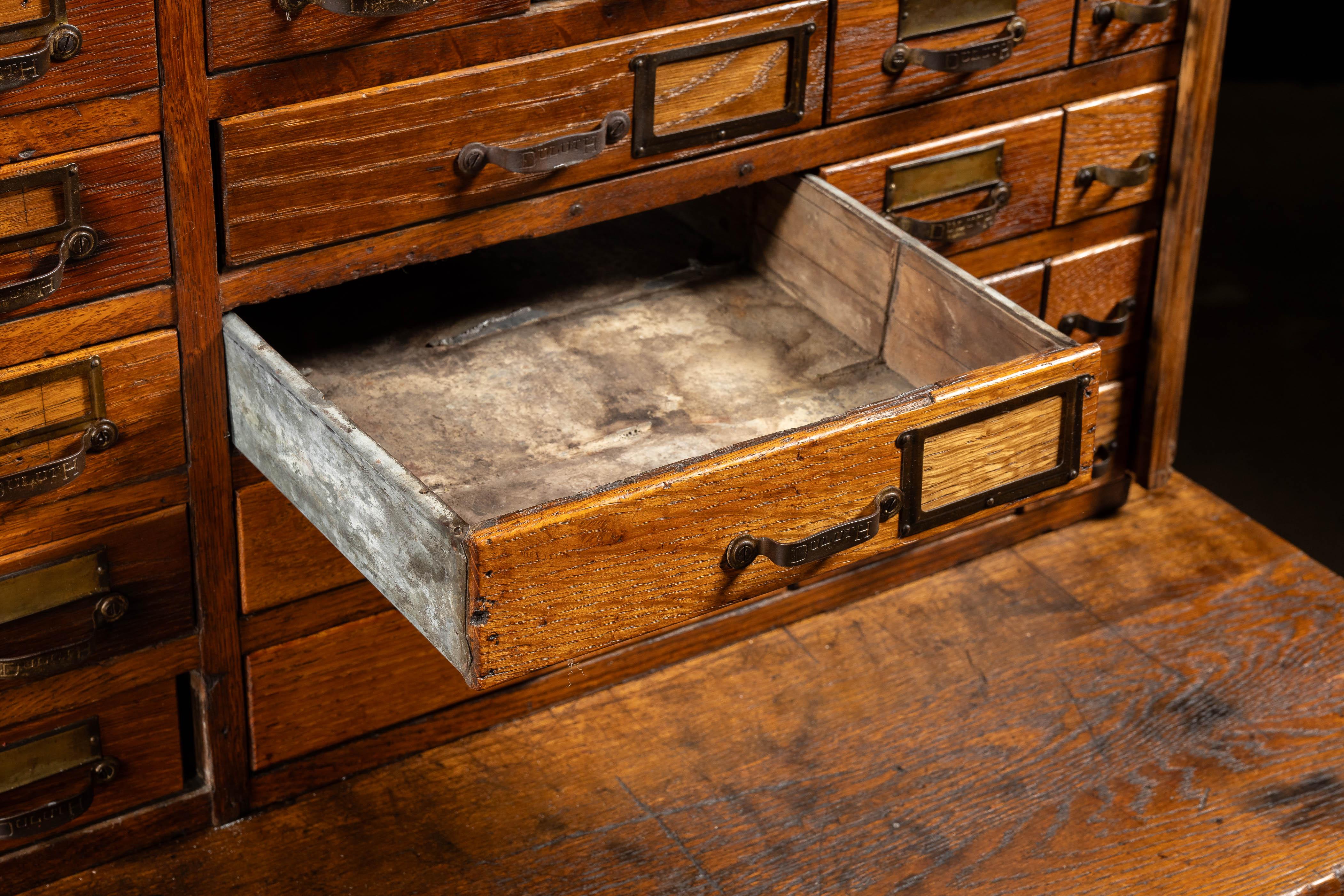 c. 1910 Massive 266-Drawer Duluth Parts Cabinet in vendita 11