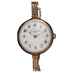 c. 1910 Patek Philippe Montre unisexe vintage Chronometro Gondolo cadran fantaisie