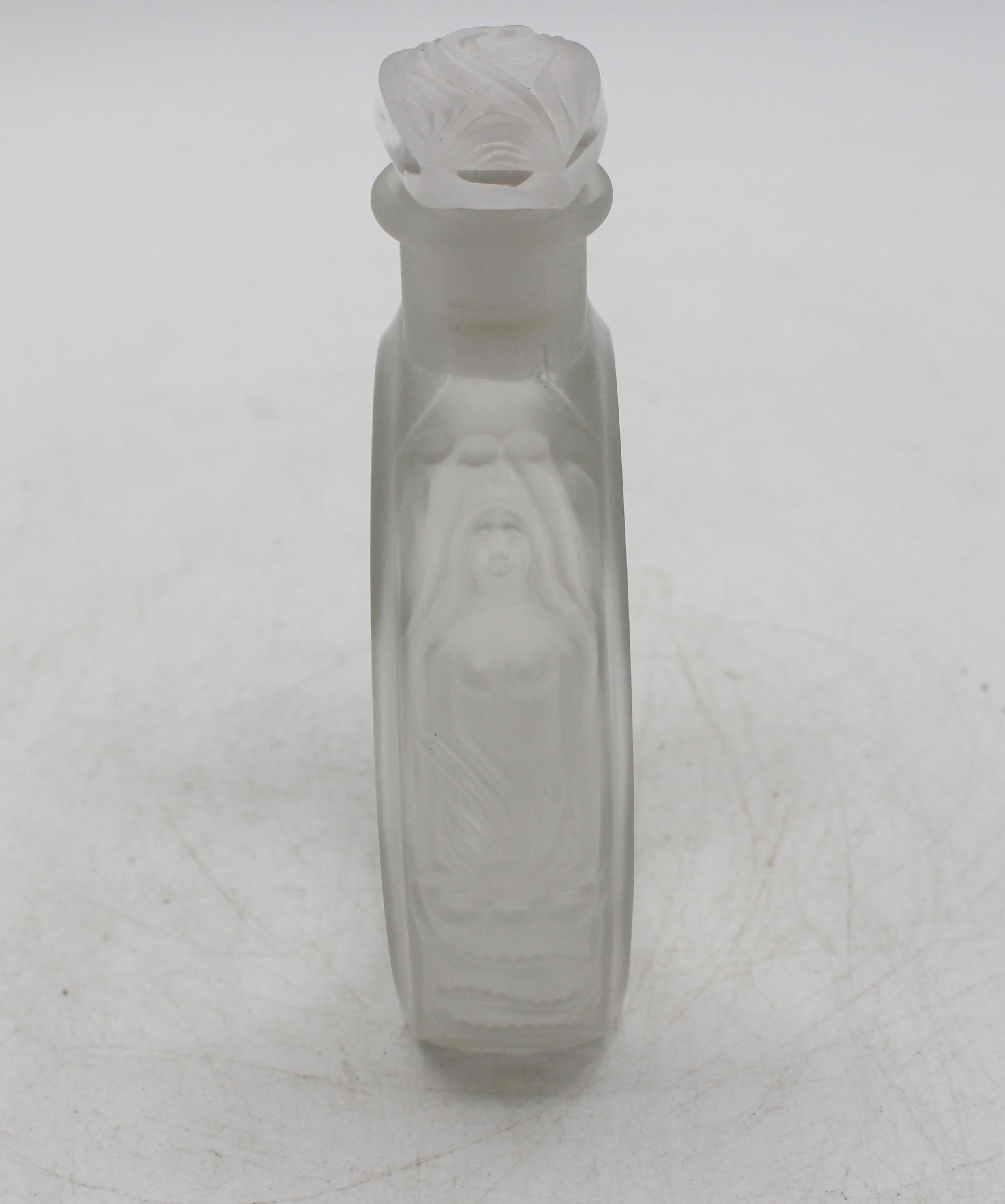 Bottiglia di profumo in vetro del 1915-25 circa per Rigaud 