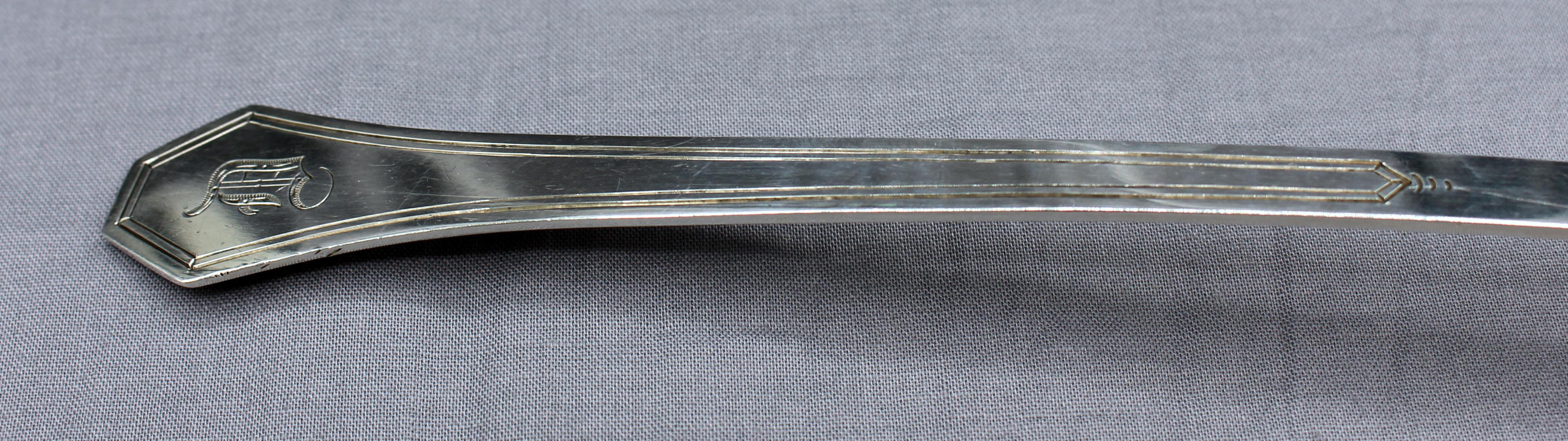 Americano c. Mestolo in argento massiccio Art Deco americano degli anni 1920-30 in vendita