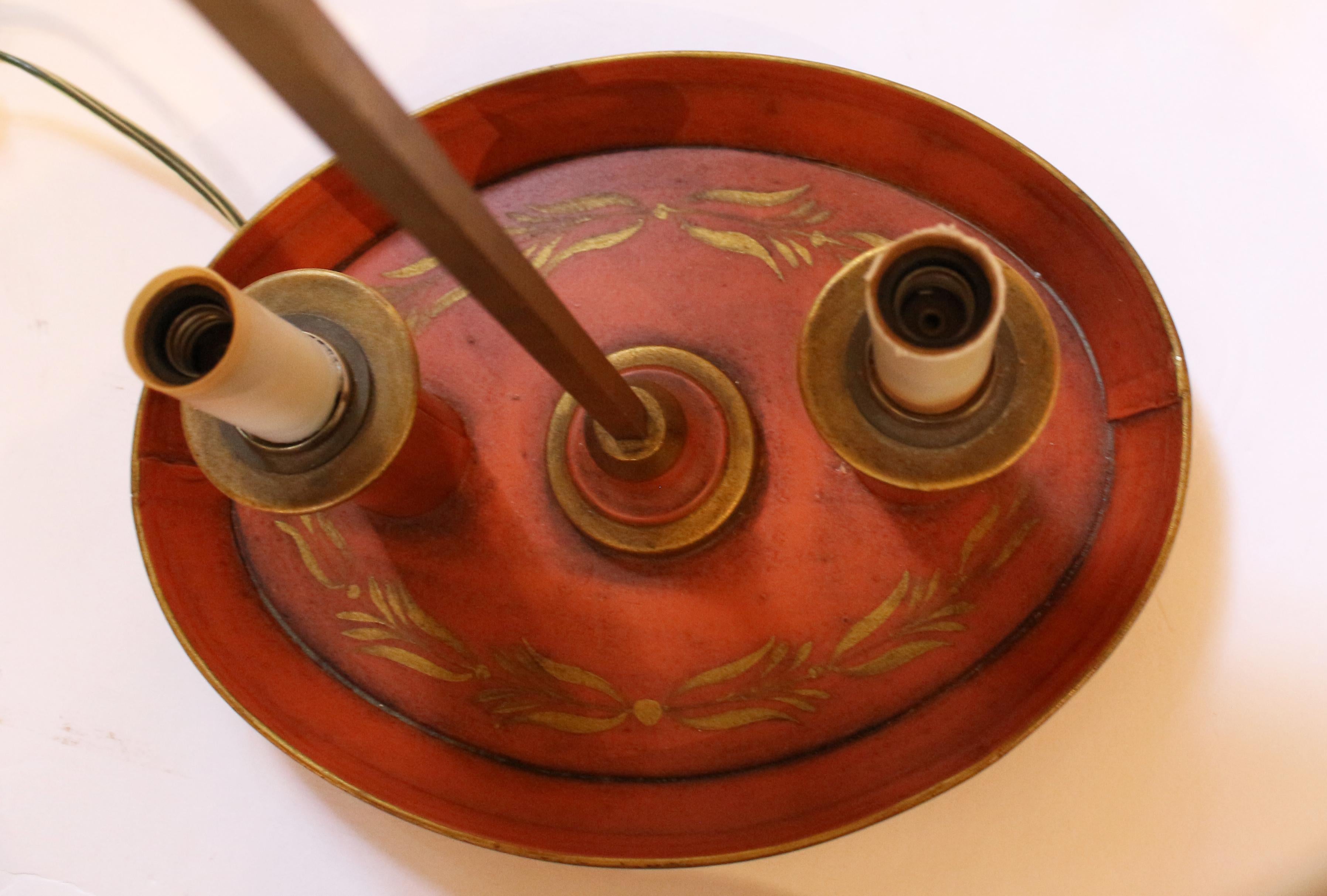 Metal C. 1920-30s French Tole Bouillotte Lamp For Sale