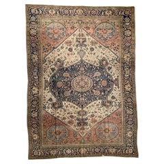 C. 1920 Ferahan Sarouk Hand-woven Wool 8.4 x 11.4