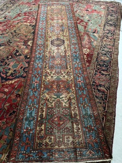 C. 1920 Karaja Hand-knotted Wool Runner 3 x 10.9