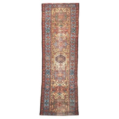 C. 1920 Karaja Hand-knotted Wool Runner 3 x 10.9